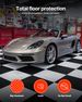 Garage Floor Tiles Interlocking, 8 Pack 20.2 X 20.2 X 0.2 In Interlocking Modular Garage Flooring Tiles, Diamond Plate Slip-Resistant PVC Mats For Workshop,Warehouse,Tool Room, Black_maomaolike.com