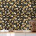 Vintage Dark Floral Wallpaper – Peel & Stick Kitchen Backsplash, Waterproof & Oil-Resistant, Removable Self Adhesive Wall Decor_maomaolike.com