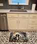 Bernese Mountain Dog Spooky Halloween Memory Foam Kitchen Mat Machine Washable Anti-Fatigue Mat Cushion Comfort Bath Mat Or Kitchen Rug_maomaolike.com