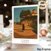 Lazise Italy Coastal Town Painting Poster, Warm-toned Retro Illustrative Poster, Sunlit Waterfront Promenade Scene, Brings Tranquil Ambiance Suitable_maomaolike.com