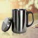 350/500ml Double Wall Anti Scalding Coffee Mug Insulated Portable Stainless Drink Cup Drinking Steel Polishing Beer Tea_maomaolike.com