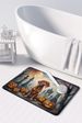 Vizsla Spooky Halloween Memory Foam Kitchen Mat Machine Washable Anti-Fatigue Mat Cushion Comfort Bath Mat Or Kitchen Rug_maomaolike.com