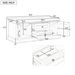Storage Bench With 2 Drawers And 2 Cabinets,Shoe Bench With Removable Cushion For Living Room,Entryway_maomaolike.com