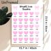 Weight Loss Tracker Painting Poster, Pastel Pink Heart & Bow Design Poster, Practical Tool To Monitor Weekly Weight Loss Progress For Home Or Personal_maomaolike.com