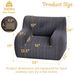Bean Bag Chairs For Adults And Kids - Bean Bag Sofa With Tufted Soft Stuffed Filling For Living Room,Bedroom Accent Sofa Chair With Pocket_maomaolike.com
