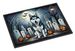 Siberian Husky Spooky Halloween Doormat Front Door Mat Indoor Outdoor Rugs For Entryway, Non Slip Washable Low Pile, 24H X 36W_maomaolike.com