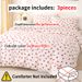 3pcs/set Small Red Heart Printed Set(1 & 2 Pillowcase)Soft And Skin-Friendly Duvet Cover Bedding Set For_maomaolike.com