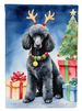 Black Standard Poodle Christmas Reindeer Garden Flag Mailbox Flag Decorative Yard Flag Banner Outside Patio Artwork Yard Flower Beds, Garden Size, Multicolor_maomaolike.com