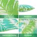 2 Pack Outdoor Throw Pillows, Waterproof & Fade-Resistant Patio Cushions For Garden, Porch, Poolside Furniture - Soft & Comfortable Decorative Pillow Covers (18x18 Inch, Green )_maomaolike.com
