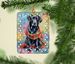 Black Labrador Retriever Christmas Porcelain Ornament Christmas Tree Hanging Decorations For Home Christmas Holiday, Rectangle, Gift, Multicolor_maomaolike.com