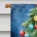 Chocolate Cocker Spaniel Christmas Reindeer House Flag Large Porch Sleeve Pole Decorative Outside Yard Banner Artwork Wall Hanging, Polyester, House Size, Multicolor_maomaolike.com