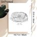 Soldier Field Stadium Painting Poster, Minimalist Line Art Poster, Hand-drawn Chicago Illinois Stadium Artwork, Ideal For Sports Enthusiasts' Home And_maomaolike.com