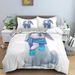 Cartoon Rabbit Three Piece Set 3D Digital Printed Children's Quilt Set, Bed Sheet, Bedding Supplies Customization_maomaolike.com