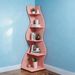 Modern Wall Corner Bookshelf Bookcase_maomaolike.com