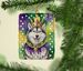 Alaskan Malamute King Of Mardi Gras Porcelain Ornament Christmas Tree Hanging Decorations For Home Christmas Holiday, Rectangle, Gift, Multicolor_maomaolike.com