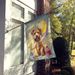 Wheaten Terrier Happy Birthday House Flag Large Porch Sleeve Pole Decorative Outside Yard Banner Artwork Wall Hanging, Polyester, House Size, Multicolor_maomaolike.com