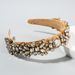 Fashionable and Versatile Outdoor Creative Baroque Retro Headband with Colorful Rhinestones and Trendy Women's Headwear_maomaolike.com