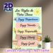 French Classroom Rules Painting Poster, Cute Cartoon Style Poster, Colorful Illustrated French Class Behavioral Rules With Lovely Animal Motifs_maomaolike.com