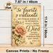 Spanish Religious Scripture Painting Poster, Vintage Rustic Style Poster, With Soft Pink Rose, Delicate Butterflies & Inspirational Verse, Ideal For_maomaolike.com