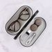 Unisex Wood grain double box contact lens companion box set Frame mirror box Double box dual purpose storage glasses case_maomaolike.com