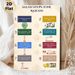 Salah Steps (One Rak'ah) Painting Poster, Clear Instructional Colorful Islamic Worship Guide Poster, Shows Step-by-step Single Rak'ah Prayer_maomaolike.com