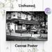 Parisian Brasserie Streetscape Painting Poster, Monochrome Vintage Urban Scene Poster, Timeless Nostalgic Vibe Ideal For Living Room, Café Wall Decor_maomaolike.com