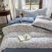 Wholesale INS Korean Four-Piece Pastoral Style Soft Xiaozhu Jacquard Washed Cotton 4-Piece Bedding Set_maomaolike.com