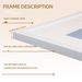 Minimalist PVC Frame Wedding Photos, 8K/12K/16K Photo Frame, Nordic Hollow Design, Suitable For Living Room Or Bedside_maomaolike.com