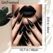 Gothic Lips & Stiletto Nails Painting Poster, Mysterious Dark Glam Poster, Matte Black Lips With Ornate Studded Stiletto Nails, Stylish Gothic Decor_maomaolike.com