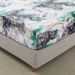 Dark Green Marble Ink Polyester Skin Friendly Bed Mattress Protector Fitted Sheet_maomaolike.com