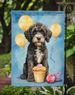 Portuguese Water Dog Happy Birthday Garden Flag Mailbox Flag Decorative Yard Flag Banner Outside Patio Artwork Yard Flower Beds, Garden Size, Multicolor_maomaolike.com