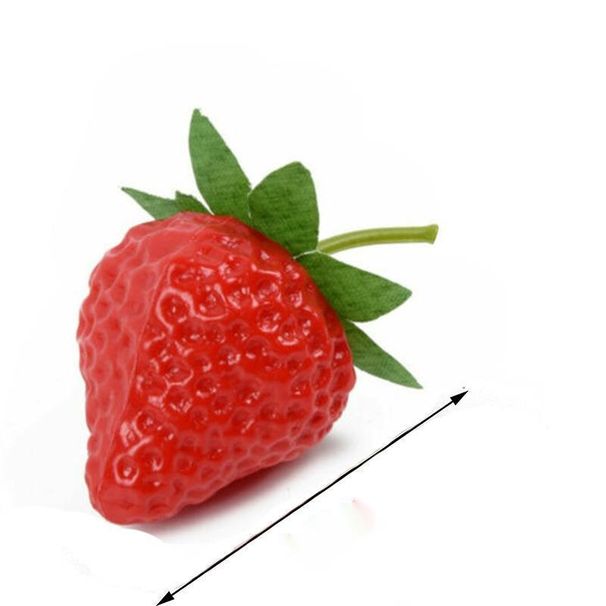 Simulation Fruit Plastic Raspberry PVC Strawberry Slice Props Children's Model Home Party Decoration_maomaolike.com