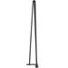 24" Black Hairpin Table Legs, Set Of 4 Heavy-Duty Desk Legs With 880 Lbs Total Capacity (220 Lbs Each), 3-Rod Design For DIY Furniture, Fits Benches, Desks_maomaolike.com