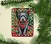 German Wirehaired Pointer Christmas Porcelain Ornament Christmas Tree Hanging Decorations For Home Christmas Holiday, Rectangle, Gift, Multicolor_maomaolike.com