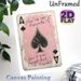 Ace Of Spades Themed Painting Poster, Vintage Distressed Pink Ace Of Spades With Heartfelt Quote Poster, Warm Sentimental Wall Decor Ideal For_maomaolike.com