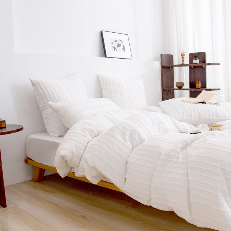 Home Textile Quilt Cover Pillowcase Three Piece Set Polyester Cut Flower Bedding Four Piece Set_maomaolike.com