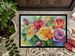 Roses In Watercolor Doormat Front Door Mat Indoor Outdoor Rugs For Entryway, Non Slip Washable Low Pile, 24H X 36W_maomaolike.com