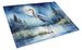 Blue Heron Under The Moonlight Glass Cutting Board Decorative Tempered Glass Kitchen Cutting And Serving Board Large Size Chopping Board_maomaolike.com