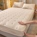 Class A Soybean Fiber Quilted Single Piece Thickened Full Wrap Three-Piece Set Simmons Mattress Protector Cover_maomaolike.com