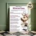 Think Like A Historian Educational Painting Poster, Clear Structured Text-and-visual Poster, Teaches Historical Research Methods, Ideal For Classroom_maomaolike.com
