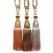 Modern Minimalist Wedding Tassel Hanging Gold Thread Tennis Ball Curtain Tiebacks 2p-set_maomaolike.com
