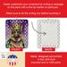 German Shepherd King Of Mardi Gras Porcelain Ornament Christmas Tree Hanging Decorations For Home Christmas Holiday, Rectangle, Gift, Multicolor_maomaolike.com