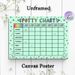 Potty Chart Painting Poster, Colorful Playful Cartoon-style Poster, Functional Weekly Toilet Training Tracker With Cute Icons, Ideal For Bathroom Use_maomaolike.com