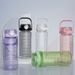 1.5/2Liter Sport Straw Bottle With Time Scale Plastic Summer Cold Juice Water Cup Large Capacity Portable Travel Bottles_maomaolike.com