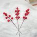 Manufacturer Wholesale 12 Single-Pronged Artificial Fork Berry Fortune Small Red Fruit New Year Flower Gift Accessories_maomaolike.com