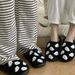 Men's Classy New Halloween Skull Cartoon Warm Winter And Women Couples Home Indoor Cotton Slippers For Men_maomaolike.com