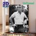 Golf Legend Portrait Painting Poster, Vintage Monochrome Style Poster, Timeless Golf-themed Artwork, Suitable For Home Office, Golf Enthusiast Spaces_maomaolike.com