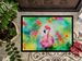 Hippie Animal Flamingo Doormat Front Door Mat Indoor Outdoor Rugs For Entryway, Non Slip Washable Low Pile, 24H X 36W_maomaolike.com