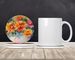 Chrysanthemums In Watercolor Large Sandstone Coasters Pack Of 4 Absorbent Round Coasters Decor Gifts For Men Or Women, 4 In, Multicolor_maomaolike.com