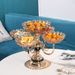 Nordic Style Crystal Glass Multi-layer Home Living Room Coffee Table Creative Rotatable Snack Dried Fruit Plate For_maomaolike.com